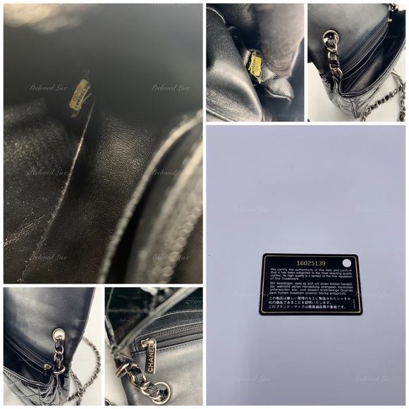 Authentic CHANEL Classic Mini Rectangular Black Shoulder Bag Crossbody - SHW - Picture 9 of 11